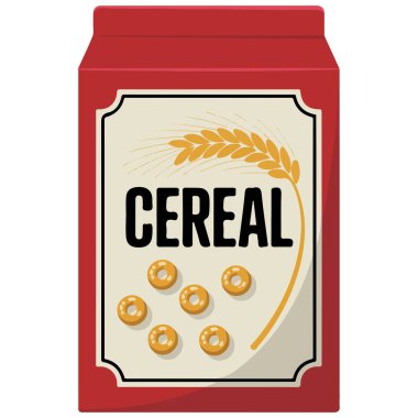 gevrek kutusu çizimi beyaza izole edildi