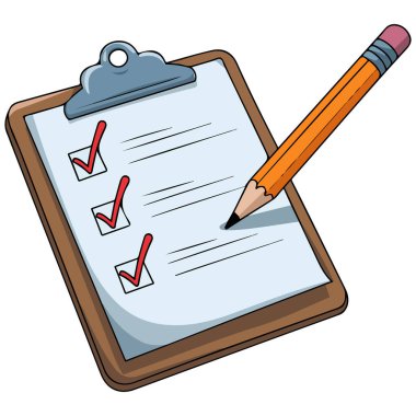 Kalem vektörü izole edilmiş beyaz arkaplan ile anket alan kişi