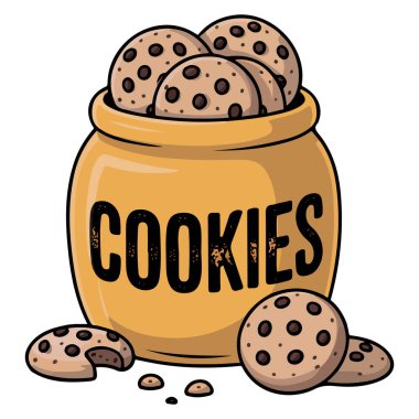 Şekerli çeşitli çerezler vektör izole edilmiş beyaz arkaplan