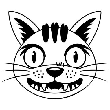 Balık vektörlü yaralı bir savaş kedisi.