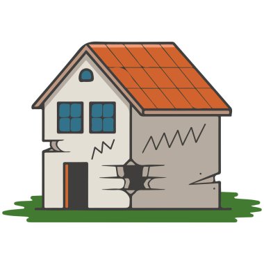 Ev oturma illüstrasyon vektörü beyaz arkaplan izole