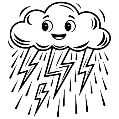 Şirin bulutlar gökkuşağı güneşi vektörü izole edilmiş beyaz zemin