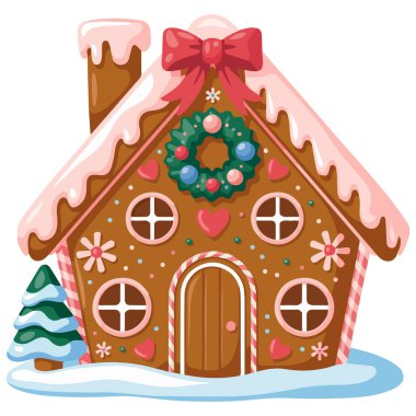 Noel tatlıları vektörleri izole edilmiş beyaz arka plan