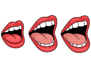 Yüksek sesle bağırarak beyaz arka plan izole et