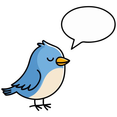 Mavi kuş balon taşıyıcı taşıyıcı beyaz arkaplan