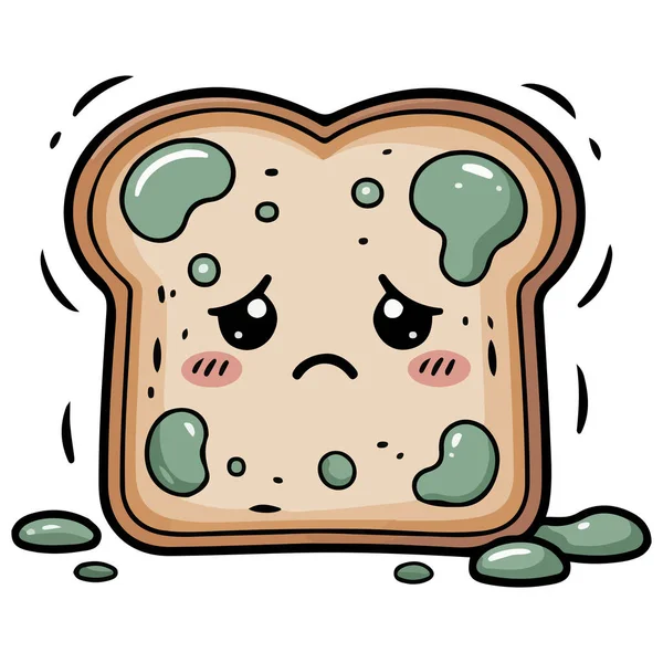 Bozuk besin kalıbı vektörü beyaz arkaplan