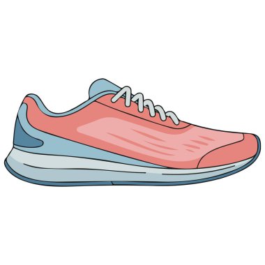Pembe atletik koşu ayakkabısı spor ikonu