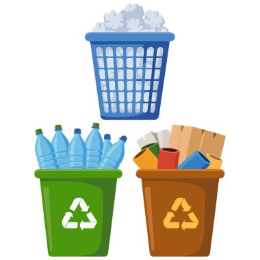 Çöp kutusu çöp kutusu çizelgesi geri dönüşümü