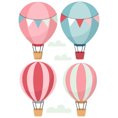 Parti balonları vektör izole beyaz