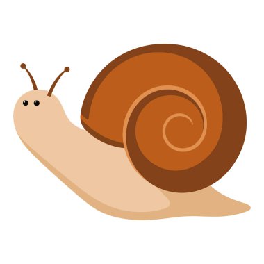 Düz Tasarımda Salyangoz Simgesi