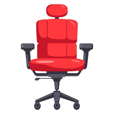 Ofis sandalyesi düz tasarım