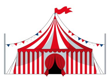 Sirk Çadırı Simgesi Eğlence ve Karnaval Sembolü