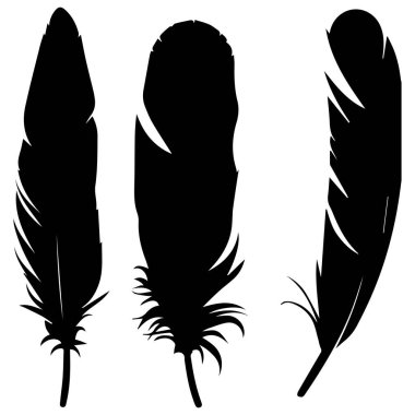 Tüyler siluet set simgesi