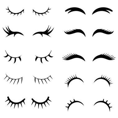 Çizgi film Kirpikleri Sevimli Kapalı Göz Kırbaçlı Kız Yüzlü Mascara Kemerli Kız