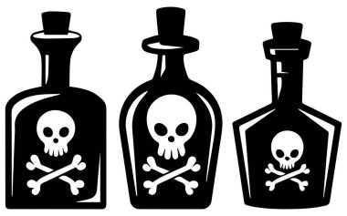 Zehirli Şişe Ürkütücü ve Cadılar Bayramı Temaları için ideal