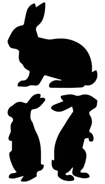 Paskalya Tavşanı Siluetleri ve Tavşan Kesme Sanatı Seti
