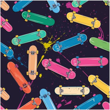 Neon Penny Tahtası Kusursuz Şablon Eğlenceli ve Renkli Tasarım