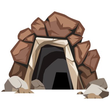 Çöl Tüneli 'ndeki Mayın Girişinin Çizgi Filmi