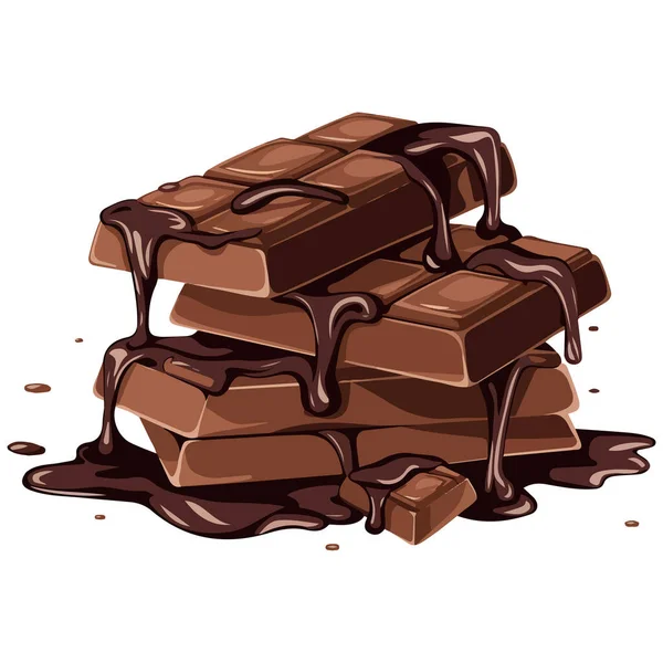 Gurme Koyu Çikolata Yığını Hoşgörü İkonası