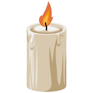 Web siteleri için Karikatür Kalın Mum Simgesi