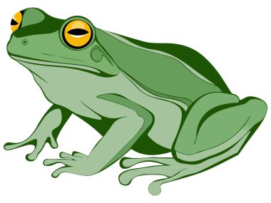 Sevimli Kurbağa Oyuncak Etiketi Vektörü