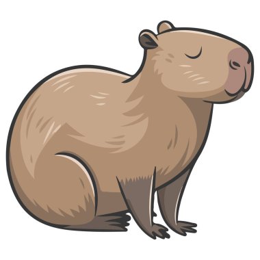 Smoky ve Şirin Capybara Çizimi