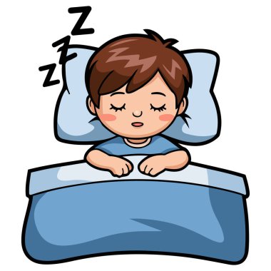 Huzurlu uyku tasarım vektörü