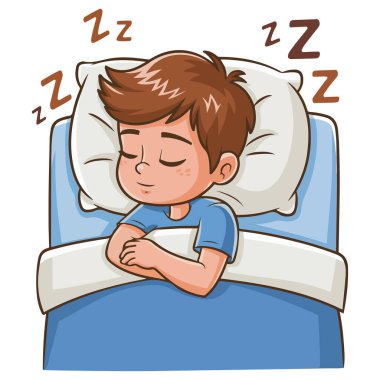 Huzurlu uyku tasarım vektör sanatı