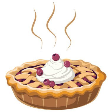 Tatlı pasta simgesi vektör tasarımı