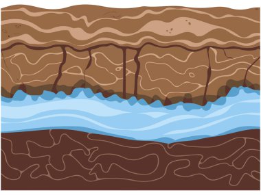 Nehir akışı ikon vektör tasarımı