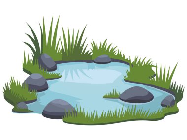 Bataklık simgesi vektör illüstrasyonu