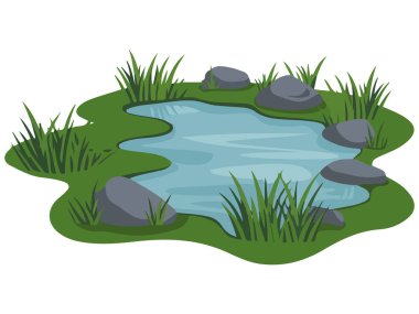 Göl ikonu vektör tasarımı