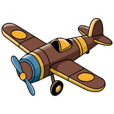 Wooden toy airplane for children