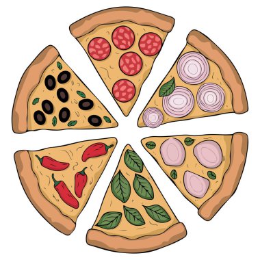 Savory pizza for restaurant ads