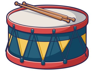 Çocuklar için davul illüstrasyonu