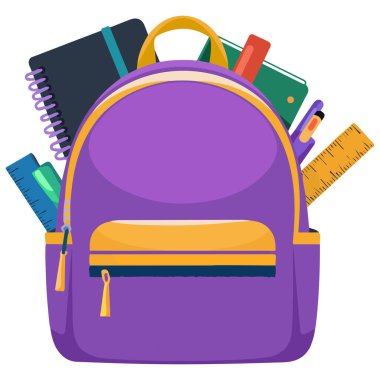Öğrenci çantası tasviri