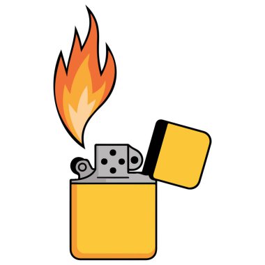 Açık simge beyazda izole edildi