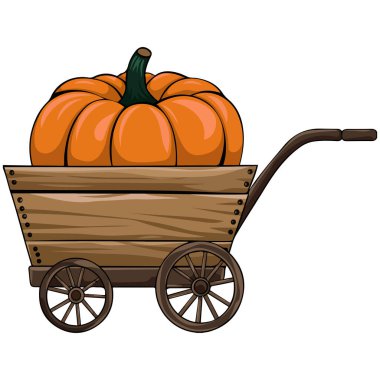 Beyaz arkaplanda kabak izole edilmiş vektör çizimi