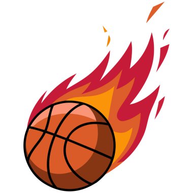 Beyaz arka planda izole edilmiş spor topu vektör illüstrasyonu