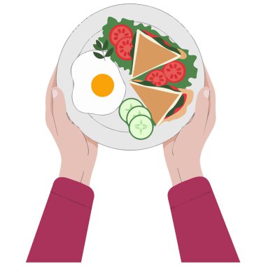 Sağlıklı besinler beyaz arkaplanda izole edilmiş vektör çizimi