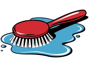 beyaz arkaplanda fırça