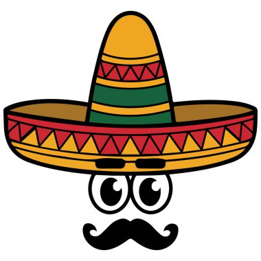 Gözleri olan Meksika şapkası