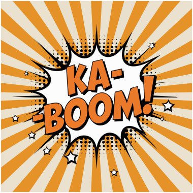 Comic speech bubble isolated vector illustration on white background