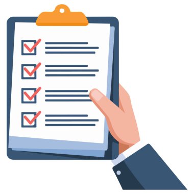 Beyaz arkaplanda izole edilmiş vektör illüstrasyonu ile el