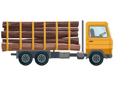 Ahşap üretim vektörü beyaz arkaplanda izole edilmiş vektör çizimi