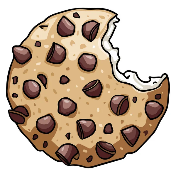 Çikolata kırıntılı kurabiyeler.