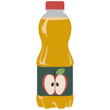 meyve suyu ferahlatıcı içecek beyaz arka planda izole edilmiş vektör çizimi