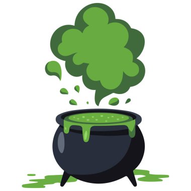 Cadılar Bayramı cadılar bayramı beyaz arka planda izole vektör çizimi