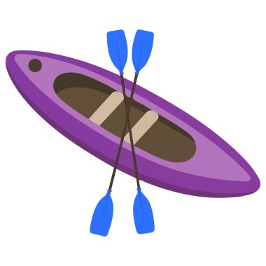 Beyaz arkaplanda izole edilmiş yaz şişirilebilir tekne vektör simgesi