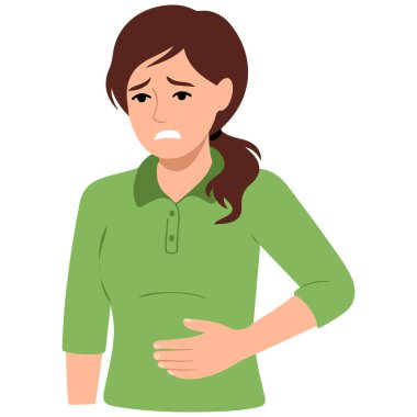 İshal kabızlık sorunları sağlık konsepti vektör çizimi